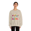 Floral Momma Crewneck Sweatshirt - Cozy Unisex Heavy Blend for Moms