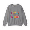 Floral Momma Crewneck Sweatshirt - Cozy Unisex Heavy Blend for Moms