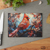 Stained Glass Cardinal Cutting Board, Kitchen Decor, Unique Gift, Home Cooking,
