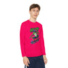 Youth Long Sleeve Skateboarding Tee - Cool Hop Off Frog Design