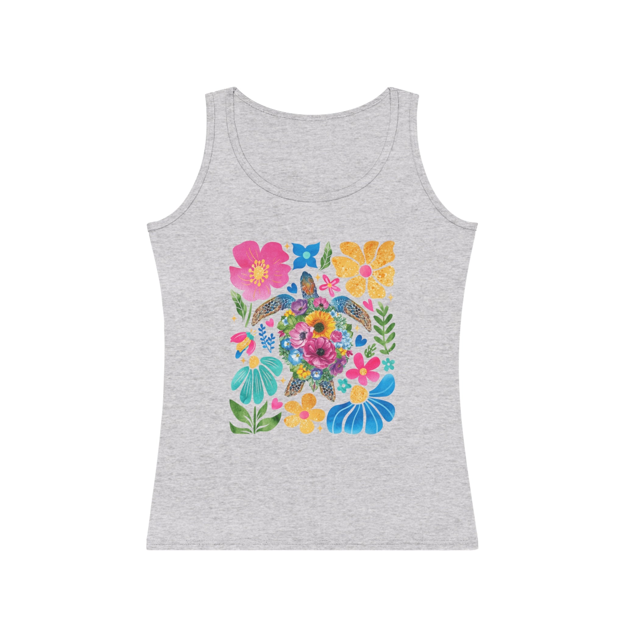 Floral Tank Top - Vibrant Summer Blossom Design