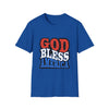 Patriotic Unisex T-Shirt - God Bless America, 4th of July Shirt