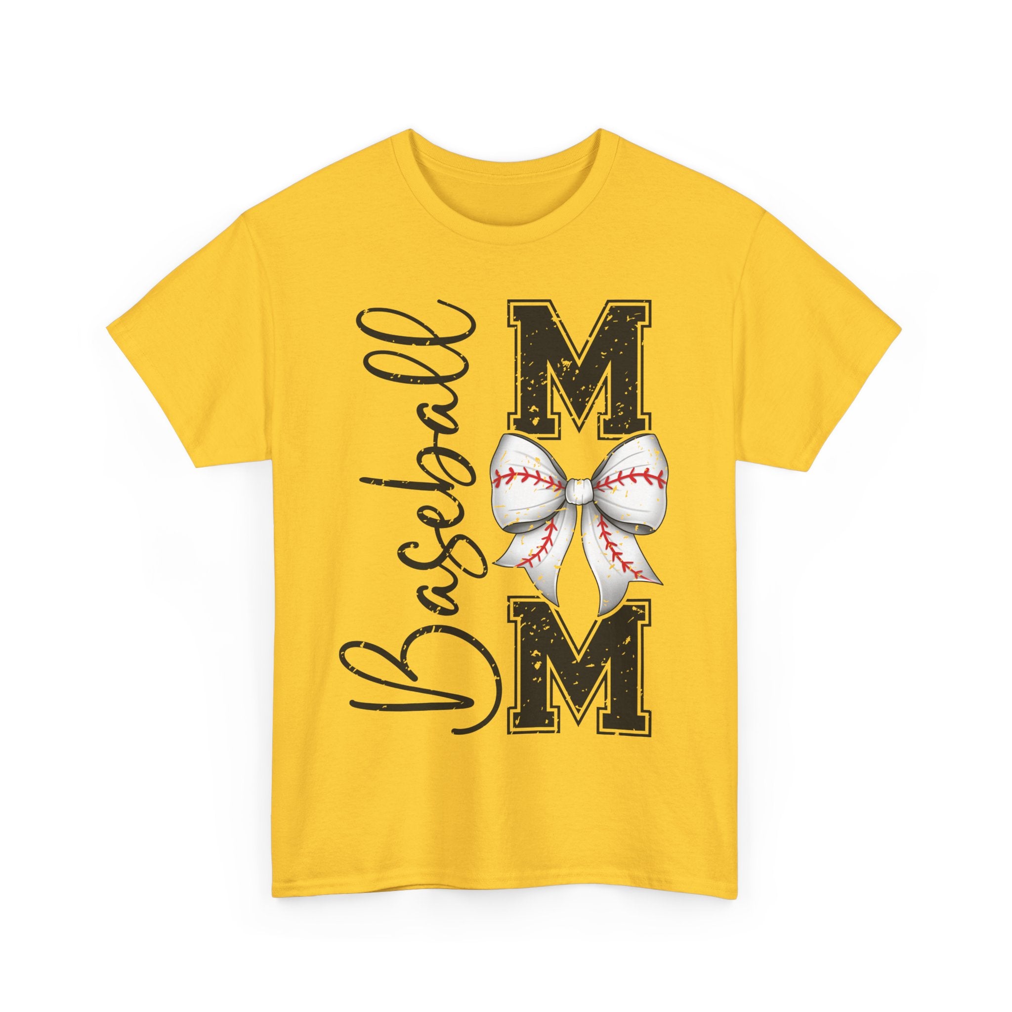 Baseball Mom Tee with Bow Design