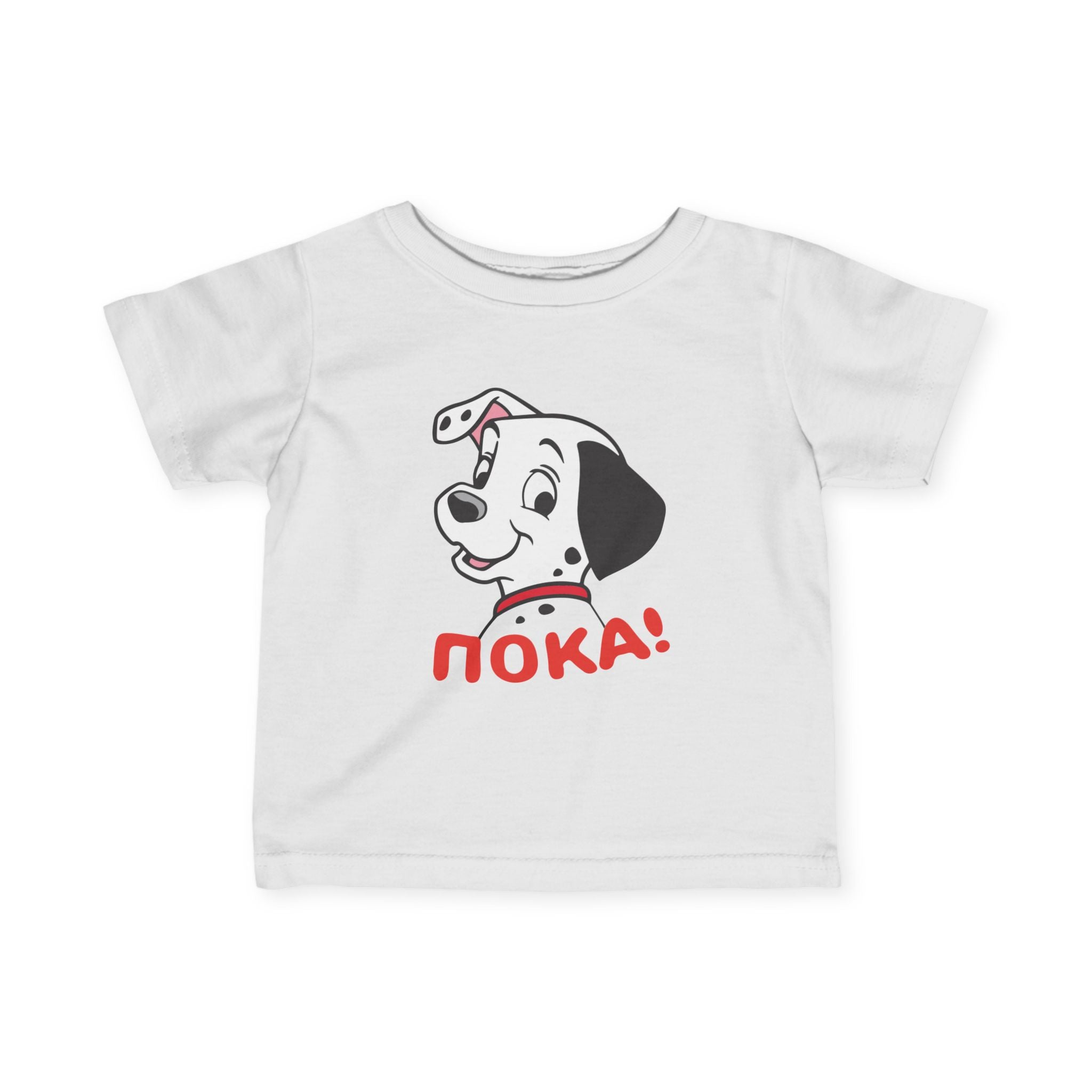 Infant Tee - Cute Dalmatian POKA - Baby Boy & Girl T-Shirt