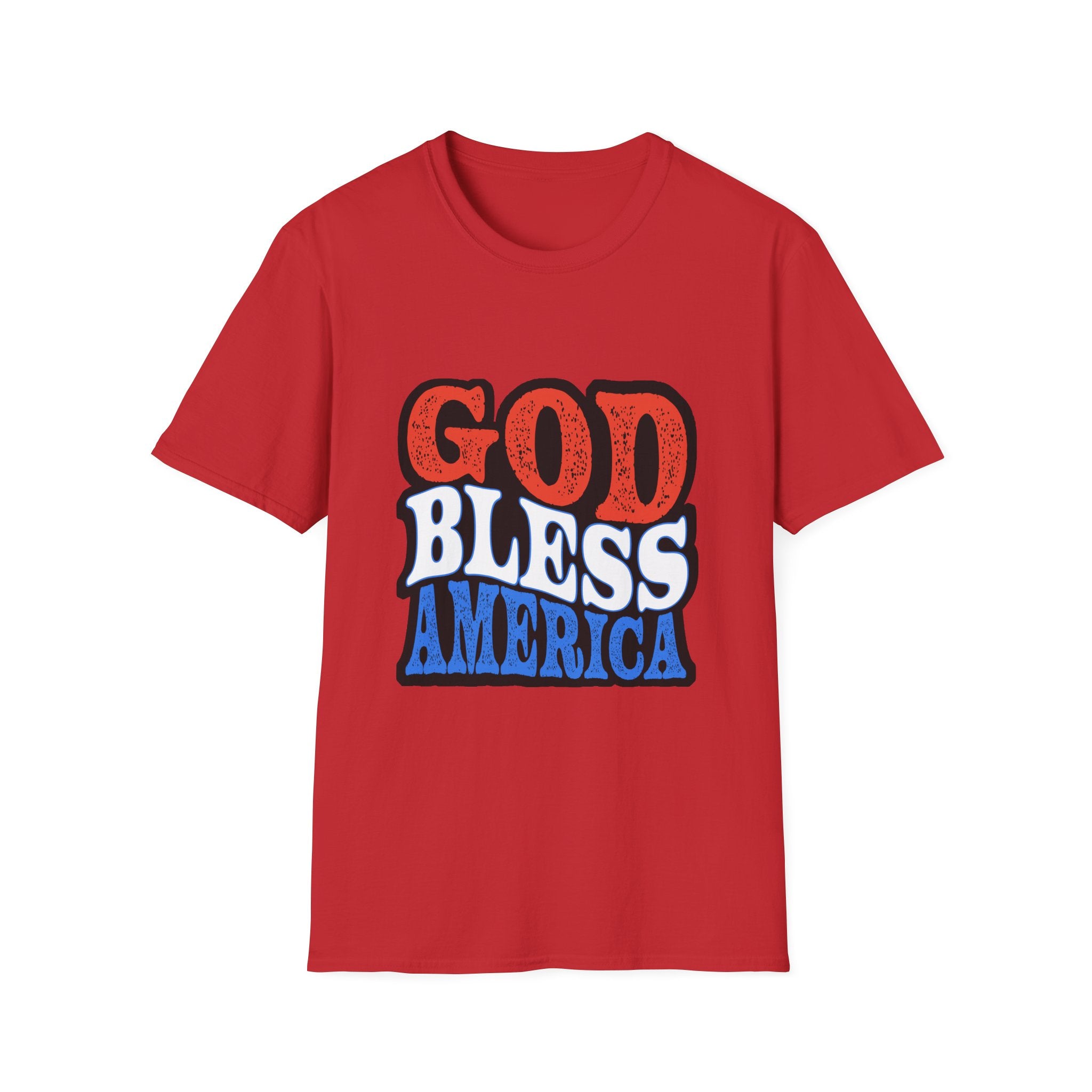 Patriotic Unisex T-Shirt - God Bless America, 4th of July Shirt