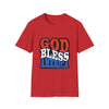 Patriotic Unisex T-Shirt - God Bless America, 4th of July Shirt