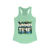 Tropical Summer Time Tank Top, Women's Beachwear Shirt, Gift for Her, Ideal