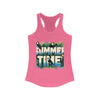 Tropical Summer Time Tank Top, Women's Beachwear Shirt, Gift for Her, Ideal