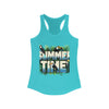 Tropical Summer Time Tank Top, Women's Beachwear Shirt, Gift for Her, Ideal