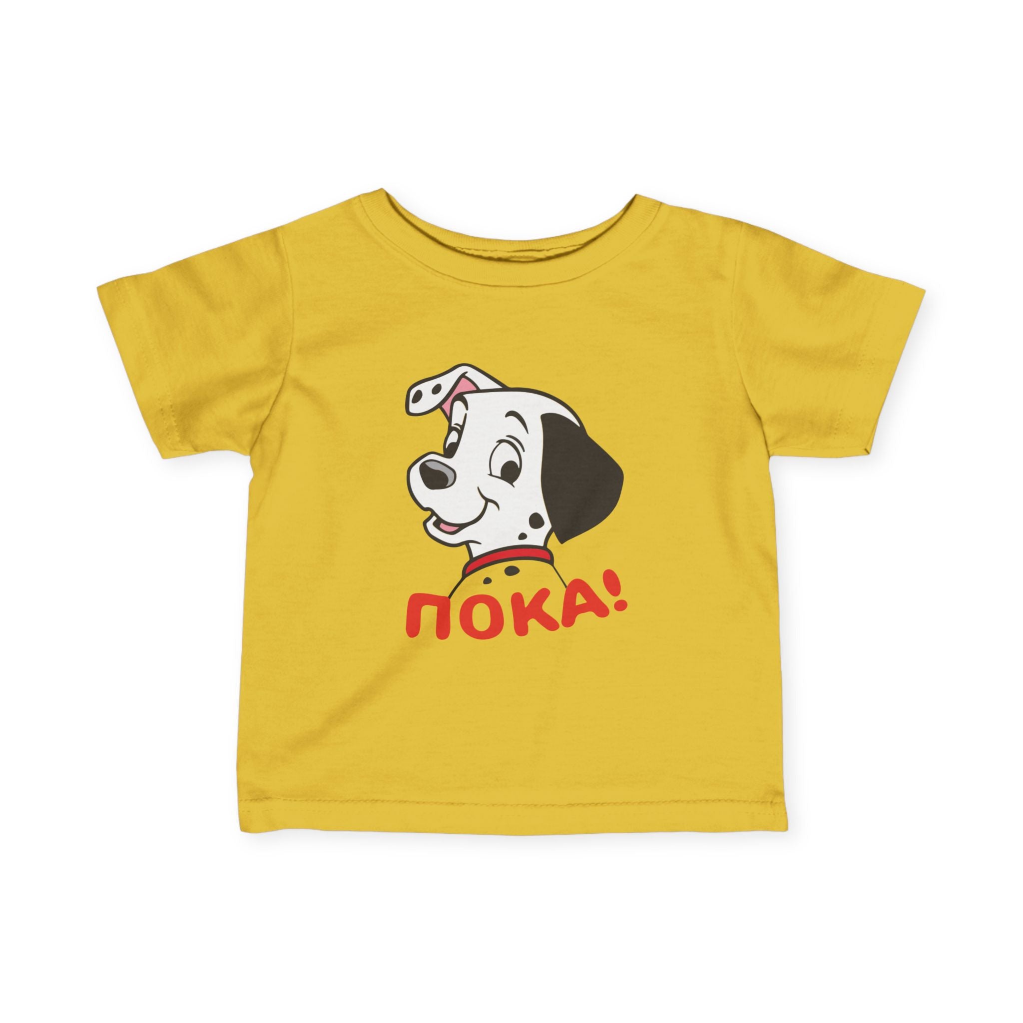 Infant Tee - Cute Dalmatian POKA - Baby Boy & Girl T-Shirt