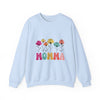 Floral Momma Crewneck Sweatshirt - Cozy Unisex Heavy Blend for Moms