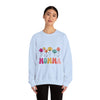 Floral Momma Crewneck Sweatshirt - Cozy Unisex Heavy Blend for Moms