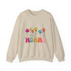 Floral Momma Crewneck Sweatshirt - Cozy Unisex Heavy Blend for Moms