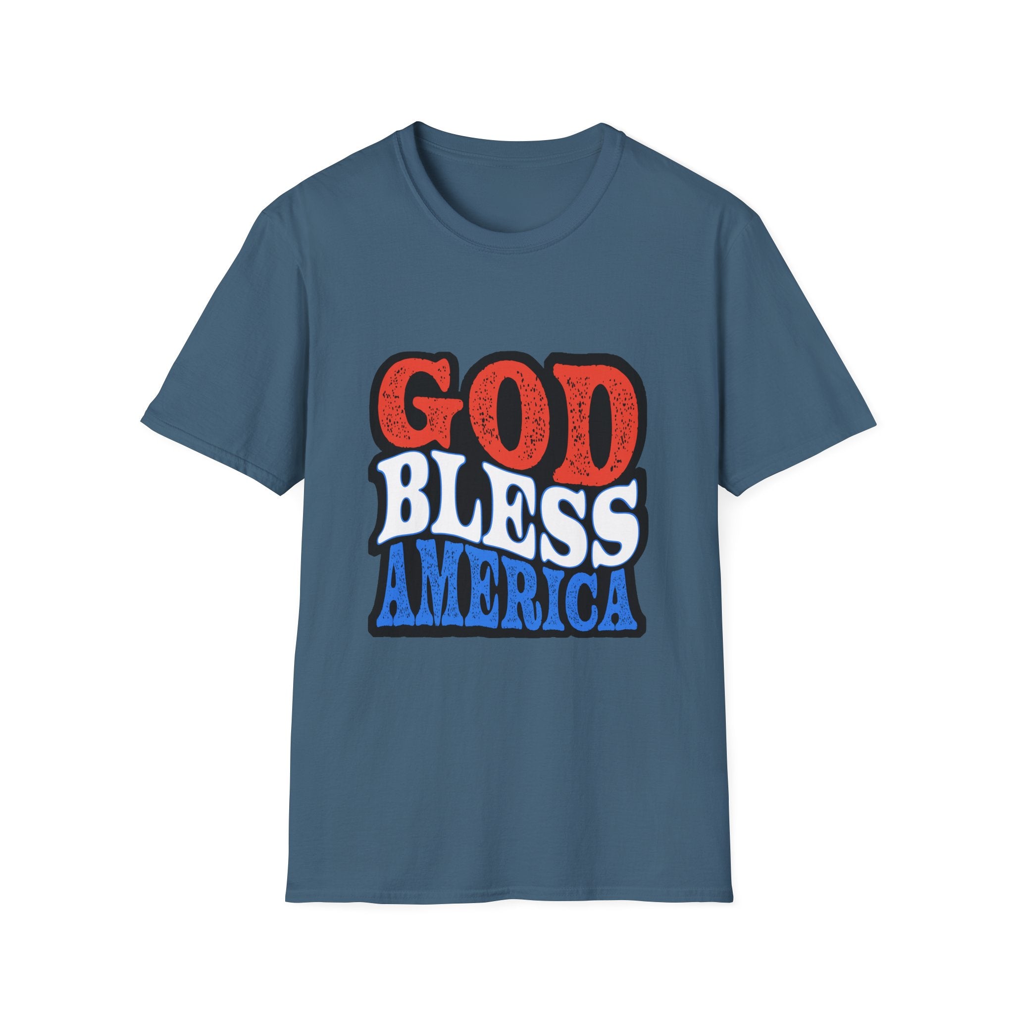 Patriotic Unisex T-Shirt - God Bless America, 4th of July Shirt