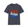 Patriotic Unisex T-Shirt - God Bless America, 4th of July Shirt