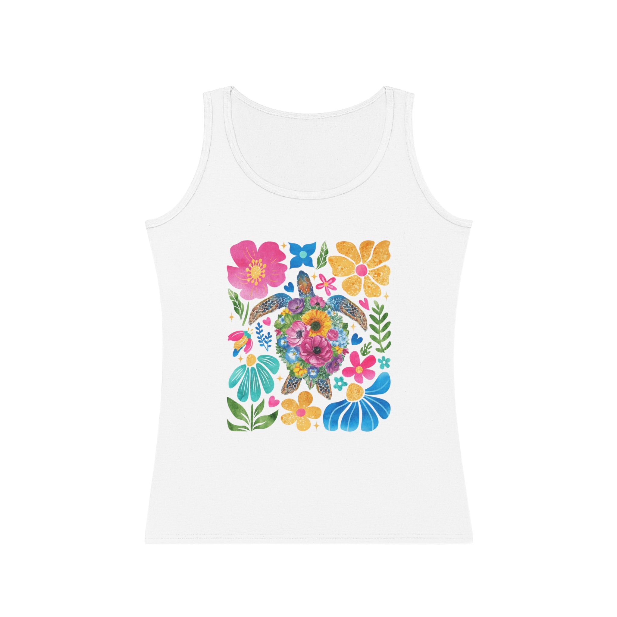 Floral Tank Top - Vibrant Summer Blossom Design