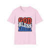 Patriotic Unisex T-Shirt - God Bless America, 4th of July Shirt
