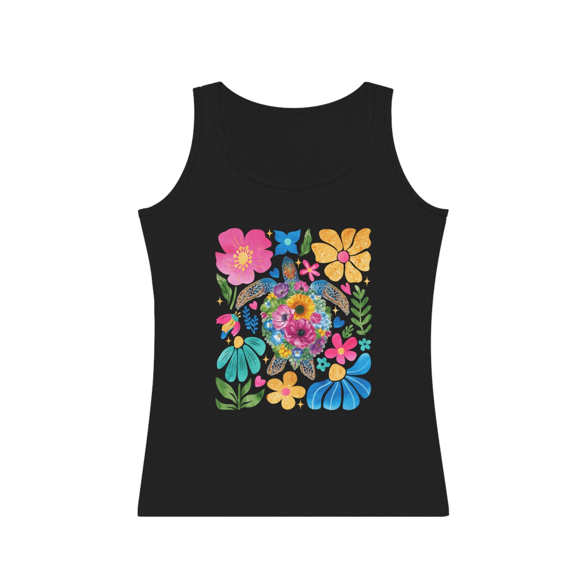 Floral Tank Top - Vibrant Summer Blossom Design