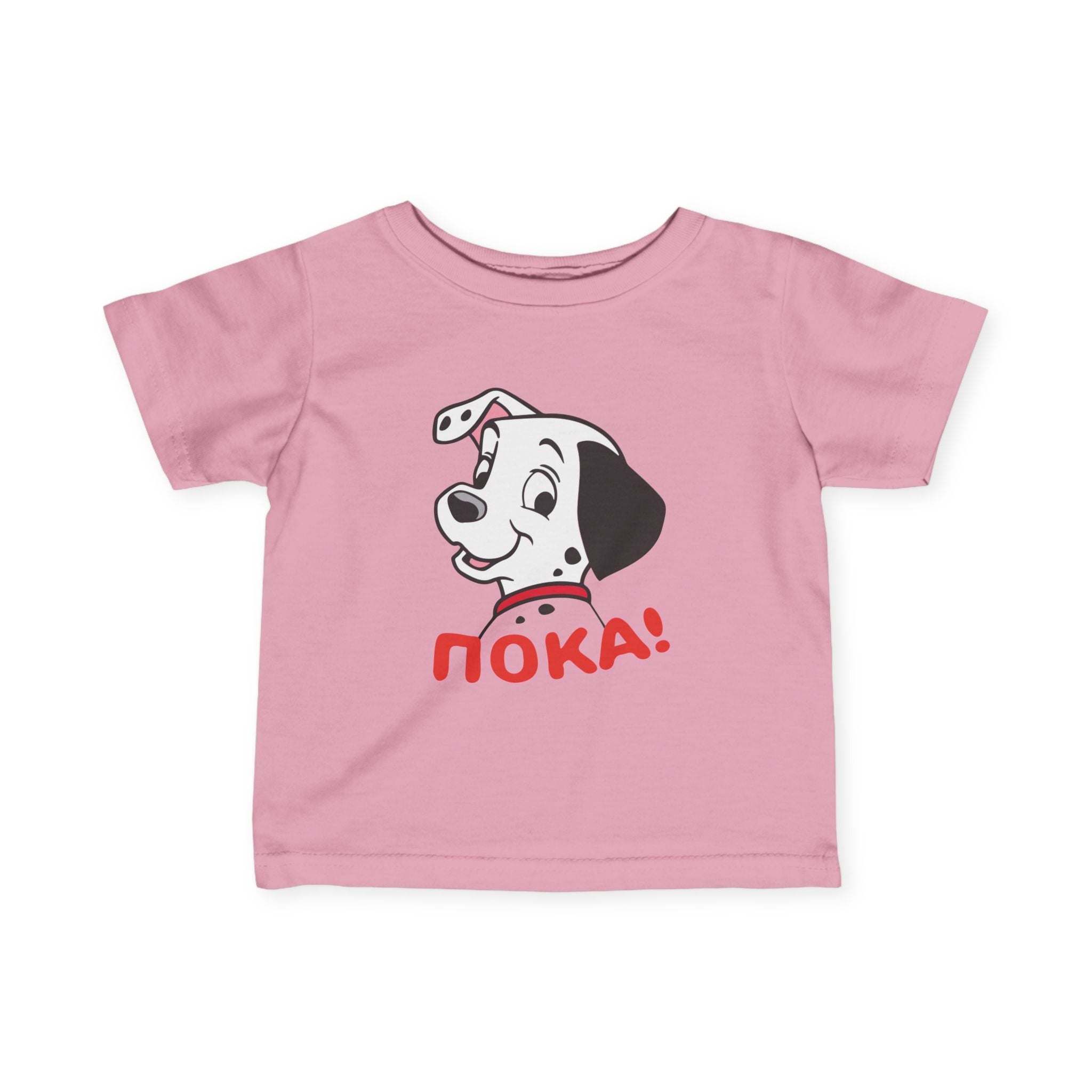 Infant Tee - Cute Dalmatian POKA - Baby Boy & Girl T-Shirt