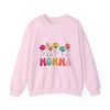 Floral Momma Crewneck Sweatshirt - Cozy Unisex Heavy Blend for Moms