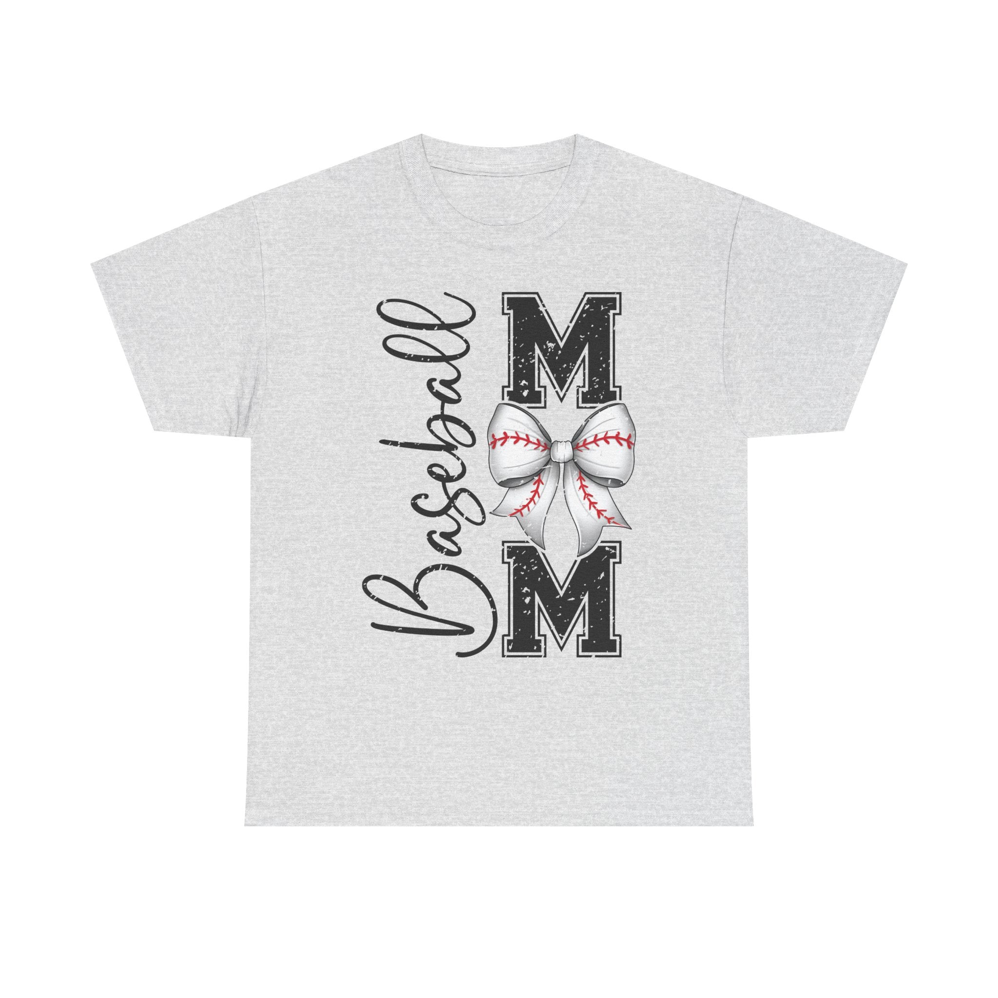 Baseball Mom Tee with Bow Design