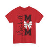 Baseball Mom Tee with Bow Design