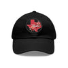 Texas Floral Dad Hat, Summer Accessory, Gift for Texans, Round Leather Patch Cap