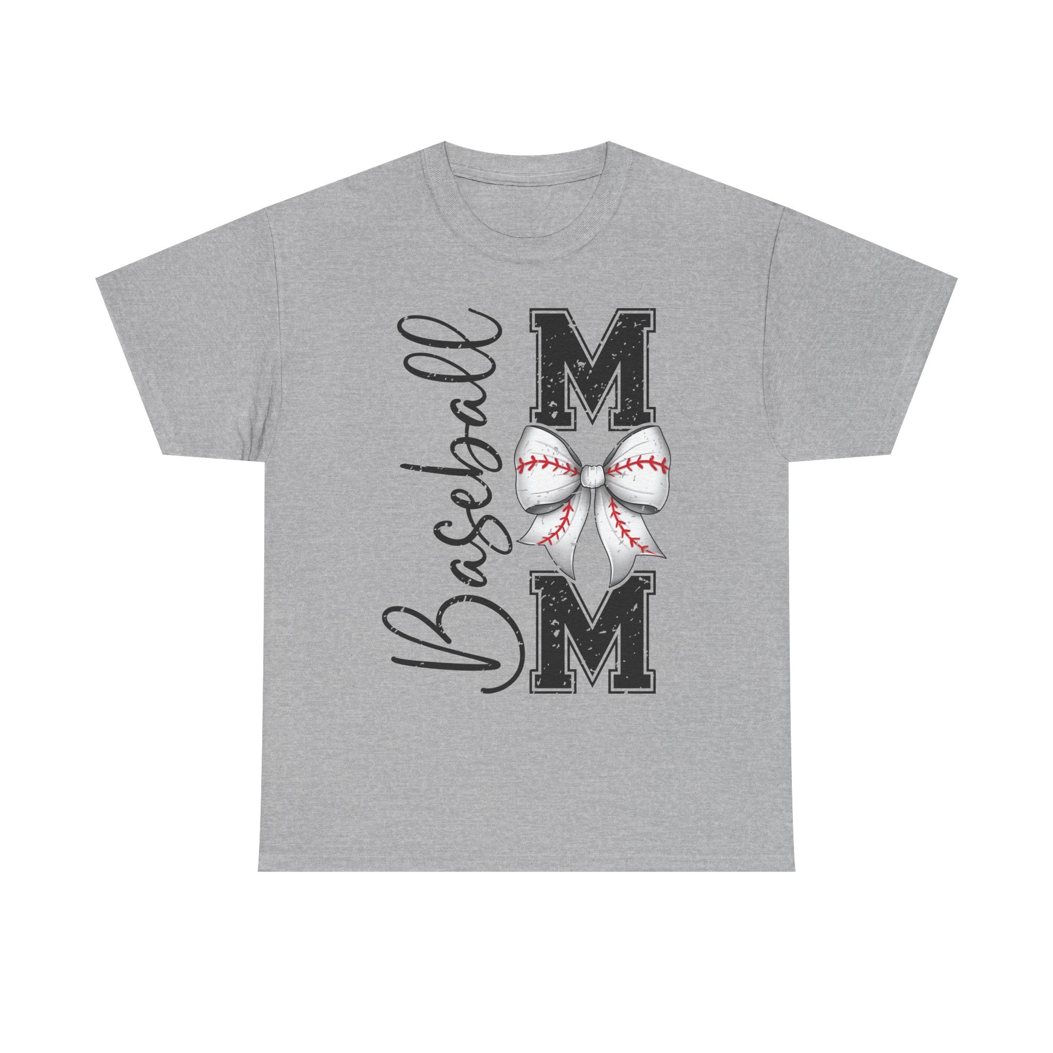 Baseball Mom Tee with Bow Design