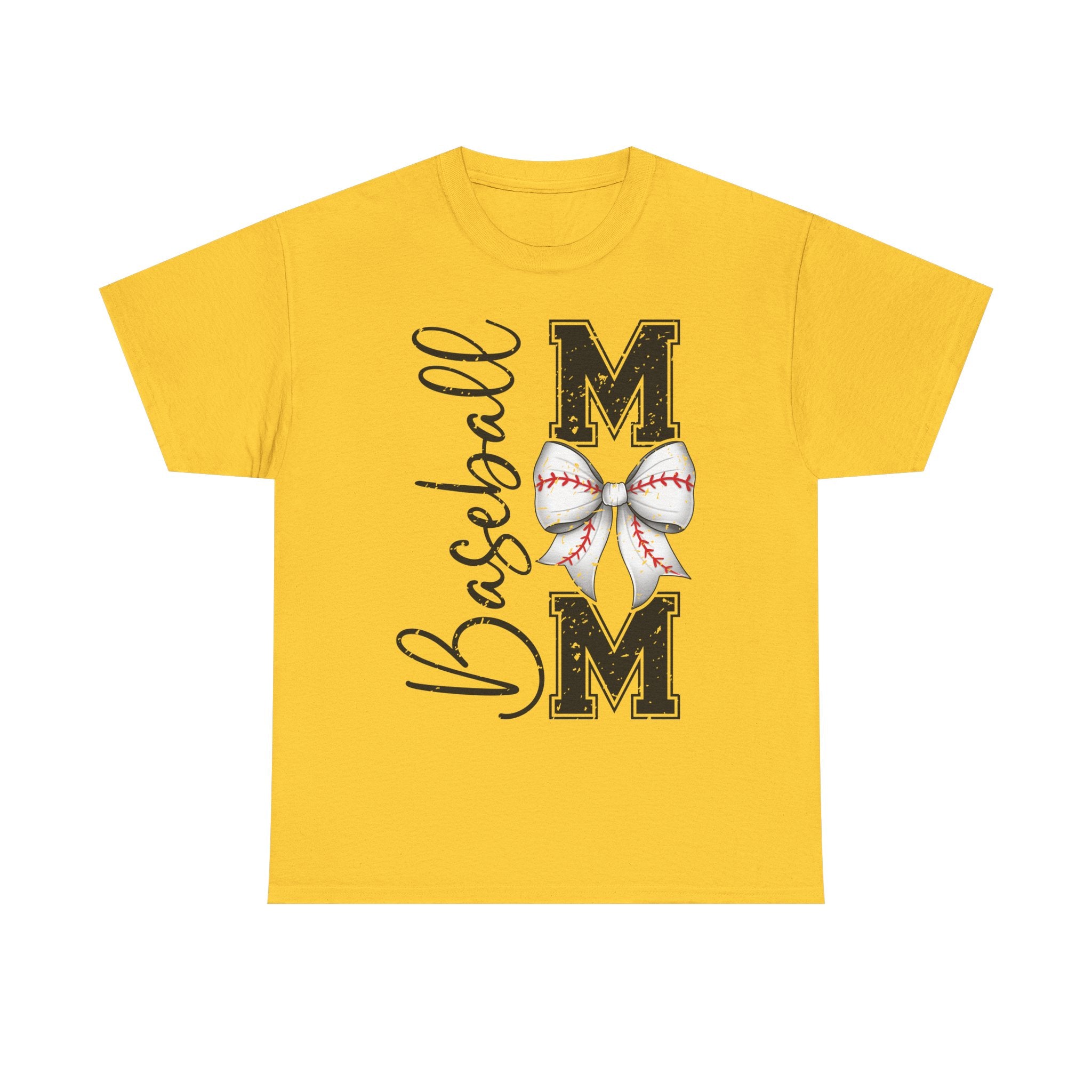 Baseball Mom Tee with Bow Design