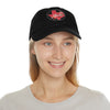 Texas Floral Dad Hat, Summer Accessory, Gift for Texans, Round Leather Patch Cap