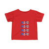 Mini Patriotic Infant Tee - USA Stars & Stripes Design