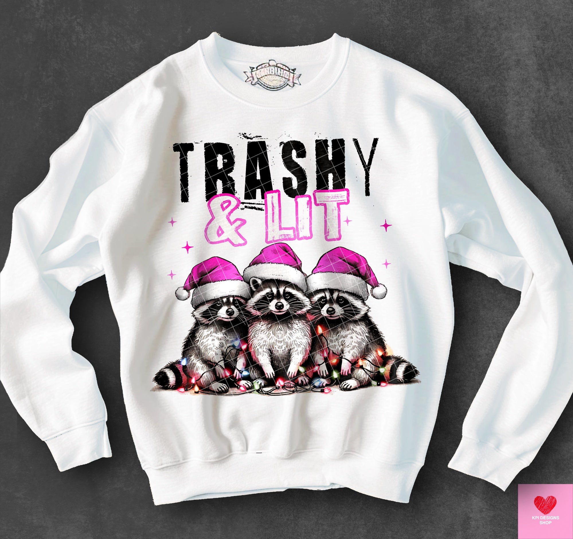 Stay Trashy and Lit  Sweatshirt, Funny Graphic Sweatshirt, Racoon Sweatshirt, Meme Sweatshirt, Funny Graphic Sweatshirt, Raccoon Lover Gift